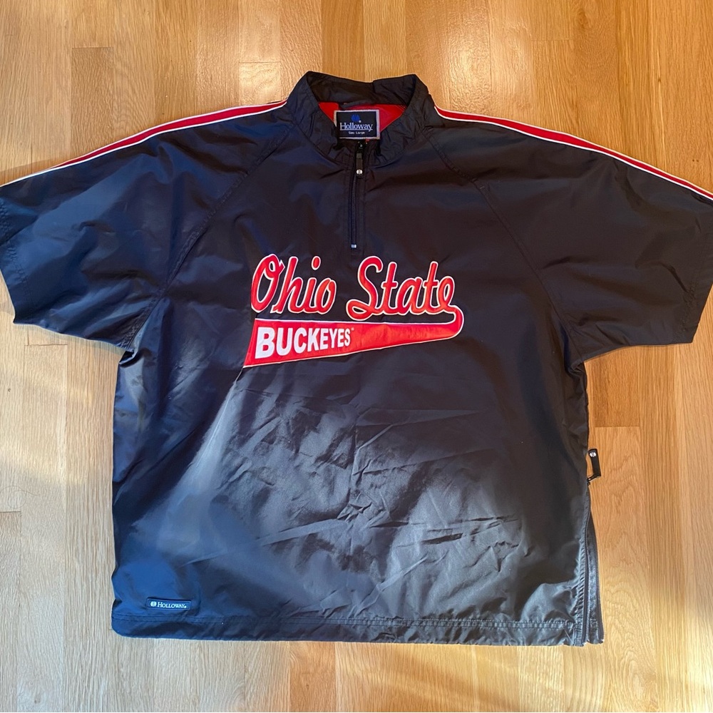 Ohio State Buckeyes Black Windbreaker